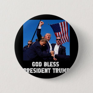 Gott segne Präsident Trump für Trump-Unterstützer Button