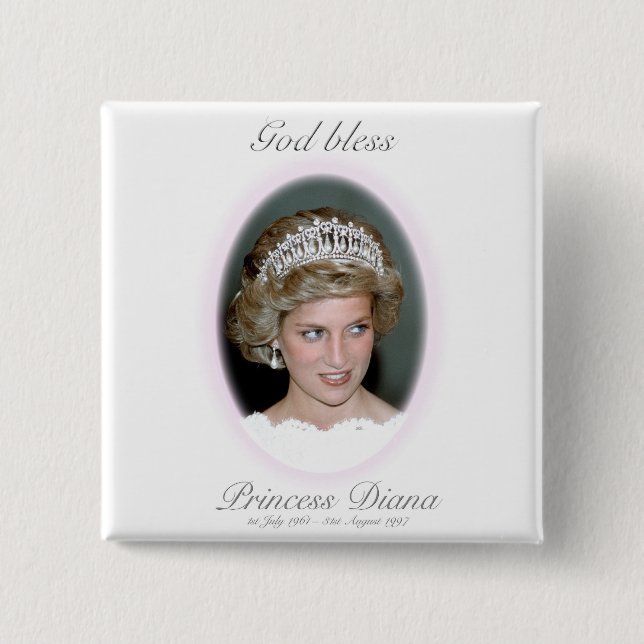Gott segne Princess Diana Button (Vorderseite)