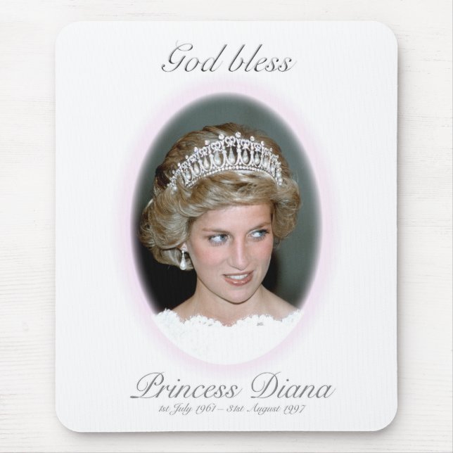 Gott segne Princess Diana Mousepad (Vorne)