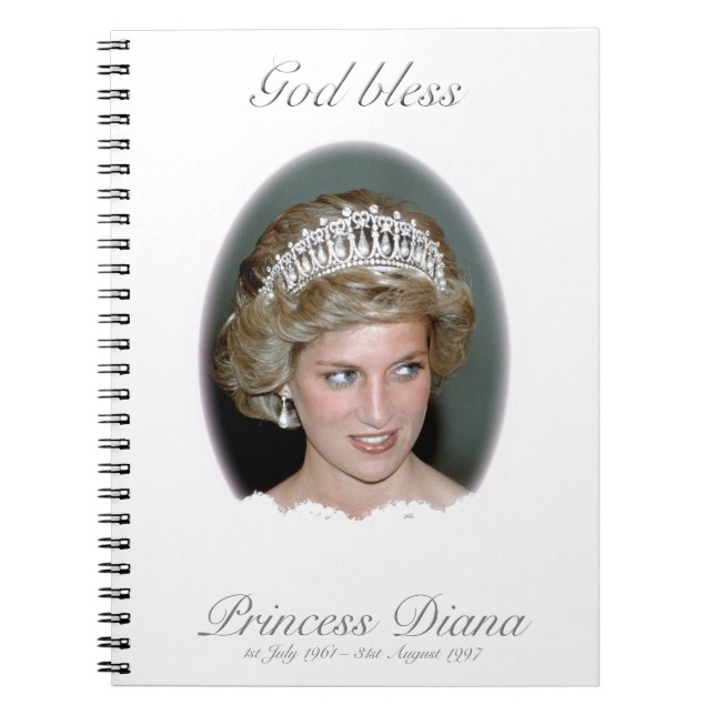 Gott segne Princess Diana Notizblock (Vorderseite)