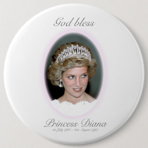 Gott segne Prinzessin Diana - Erinnerung Button
