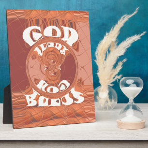 Gott segne Sie - afrikanisch Inspiriert Spirituell Fotoplatte