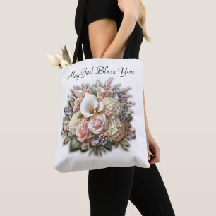 Gott segne Sie Blume Bouquet Tasche