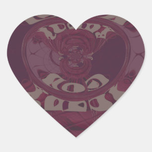 Gott segne Sie Giraffen Art Print/Design Herz-Aufkleber