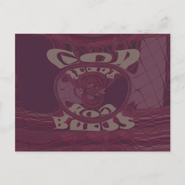 Gott segne Sie Giraffen Art Print/Design Postkarte (Vorderseite)