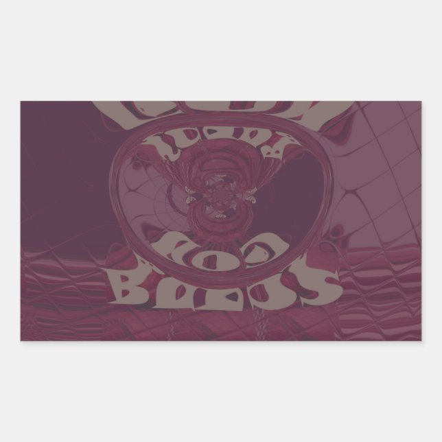 Gott segne Sie Giraffen Art Print/Design Rechteckiger Aufkleber (Vorderseite)