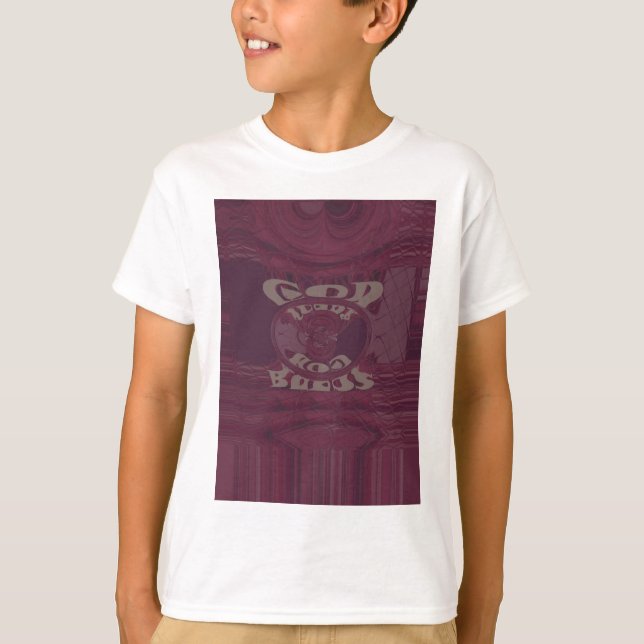 Gott segne Sie Giraffen Art Print/Design T-Shirt (Vorderseite)