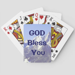Gott segne Sie spielen Karten Spielkarten