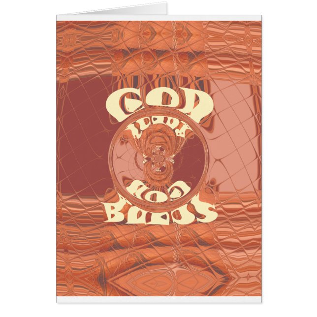 Gott segne Sie vom inspirierenden Textdesign. (Vorne)