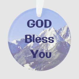 Gott segne Sie Weihnachtsschmuck Ornament