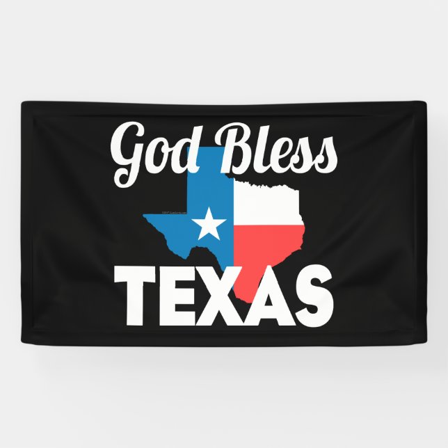 Gott segne Texas Banner (Horizontal)