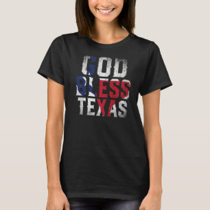 Gott segne Texas Flag Patriotic Proud Texan US Sta T-Shirt