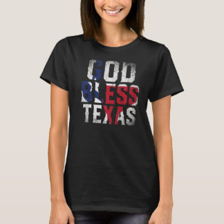 Gott segne Texas Flag Patriotic Proud Texan US Sta T-Shirt