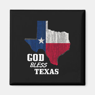 Gott segne Texas Flag Texas Unabhängigkeit Tag Bla Magnet