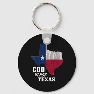 Gott segne Texas-Flagge Texas Unabhängigkeitstag B Schlüsselanhänger