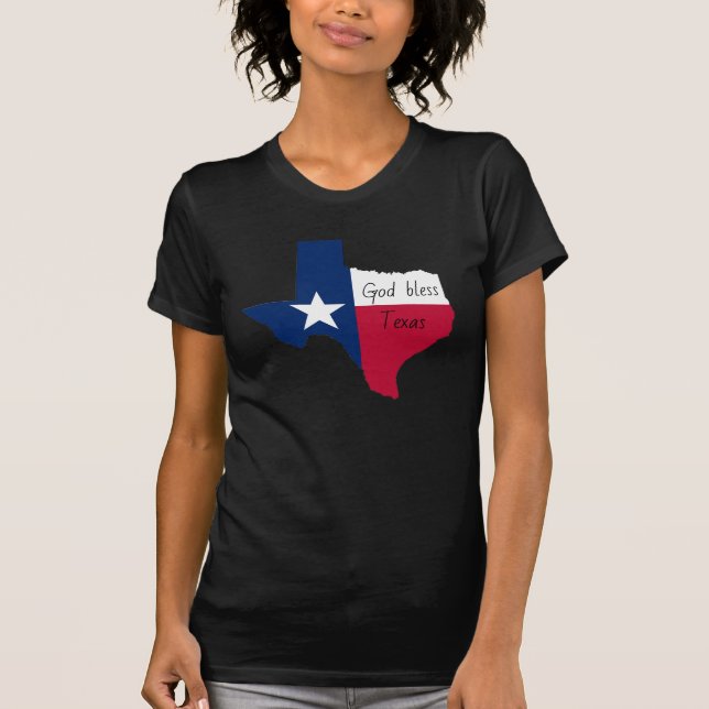 Gott segne Texas T - Shirt (Vorderseite)