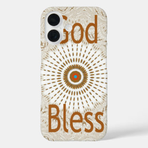 "Gott segne" Text Traditionelles afrikanisches M iPhone 16 Hülle
