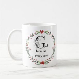 Gott segne uns jeden einzelnen Scrooge Dickens Wei Kaffeetasse