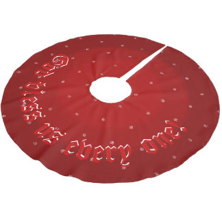 Gott segne uns polyester weihnachtsbaumdecke