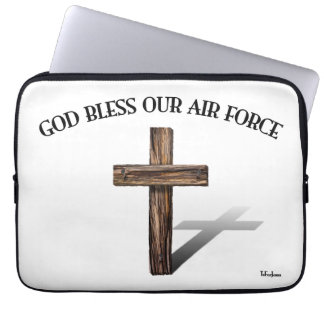 GOTT SEGNE UNSERE LUFTWAFFE mit robustem Kreuz Laptopschutzhülle