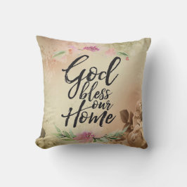 Gott segne unsere Zuhause Kissen