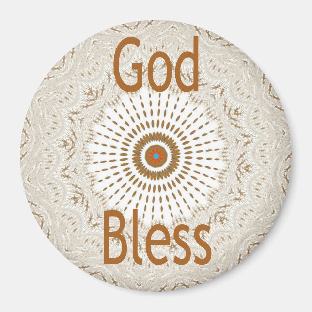 Gott segne unsere Zuhause-Kühlschrankmagnet Magnet (Vorne)