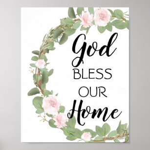 Gott segne unsere Zuhause Poster
