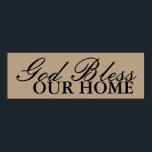 Gott segne unsere Zuhause Wall Art Deco Poster<br><div class="desc">Gott segne unsere Zuhause Wand Kunstdekoration.</div>