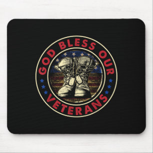 Gott segne unseren Veteranen Gedenktag Mousepad