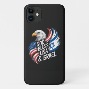 Gott segne USA Israel Case-Mate iPhone Hülle
