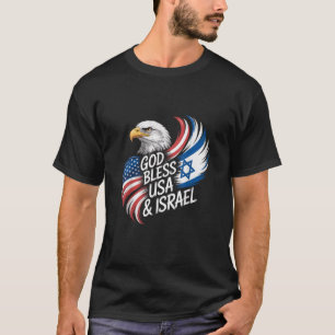 Gott segne USA Israel T-Shirt