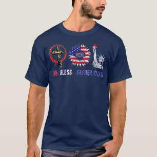 Gott segne Vater im Gesetz Sonnenblume amerikanisc T-Shirt