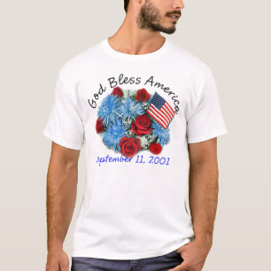 Gott segnen Amerika 9/11 Erinnerungs-T - Shirts