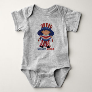 Gott segnen Amerika "Baby-Bodysuit" Juli 4. Baby Strampler