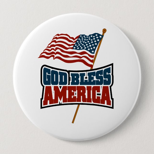 Gott segnen Amerika Button (Vorderseite)