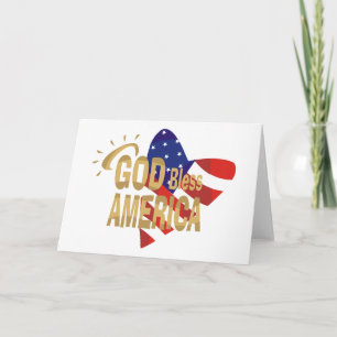 Gott segnen Amerika-Karte Karte