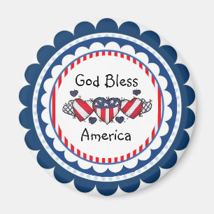 Gott segnen Amerika-Magneten Magnet