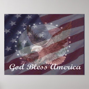 Gott segnen Amerika Poster