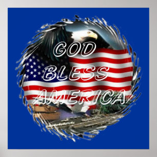 Gott segnen Amerika Poster