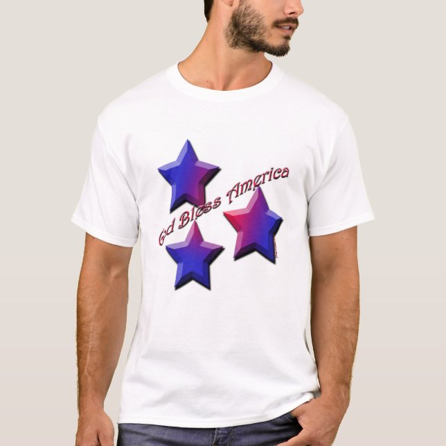 Gott segnen Amerika T-Shirt (Vorderseite)
