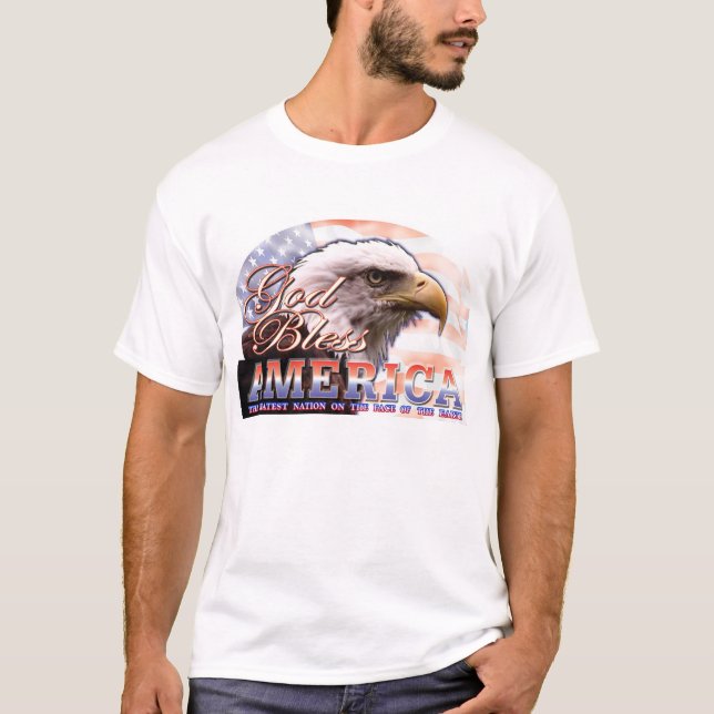 Gott segnen Amerika T-Shirt (Vorderseite)