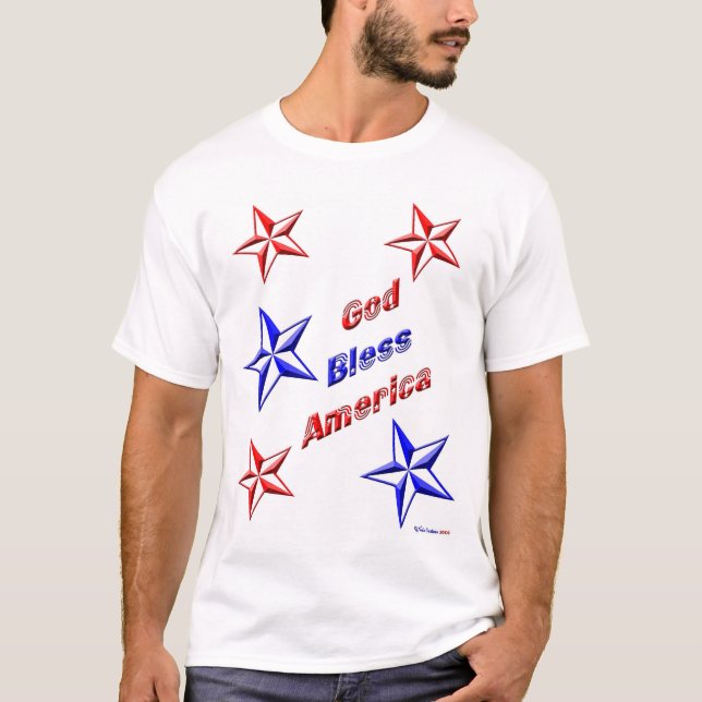 Gott segnen Amerika T-Shirt (Vorderseite)