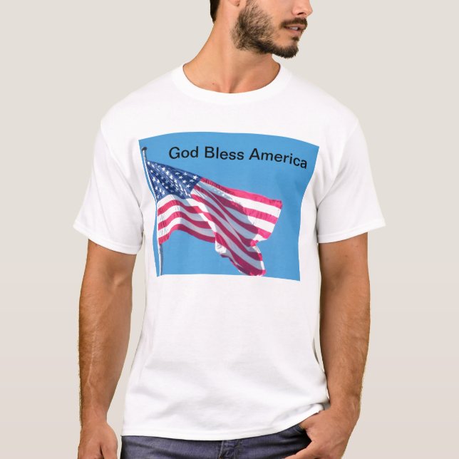 Gott segnen Amerika T-Shirt (Vorderseite)