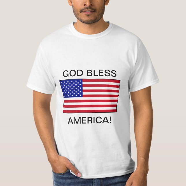 Gott segnen Amerika T-Shirt (Vorderseite)