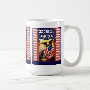 Gott segnen Amerika-Tasse Tasse