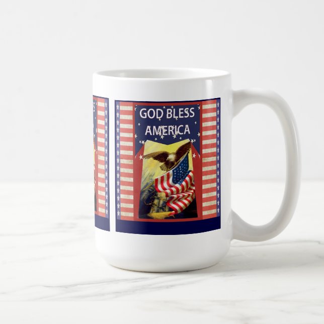 Gott segnen Amerika-Tasse Tasse (Rechts)