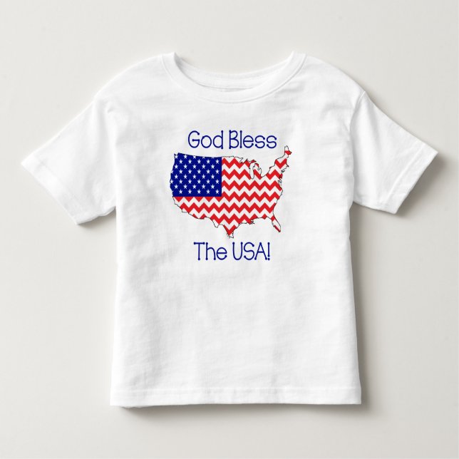 Gott segnen den USA-Kleinkind-T - Shirt (Vorderseite)
