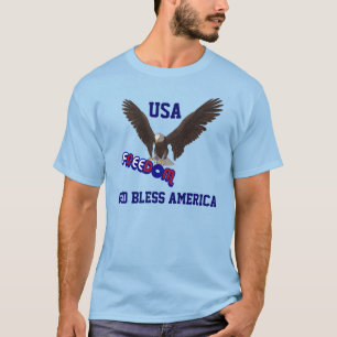 Gott segnen patriotischen T - Shirt Amerikas