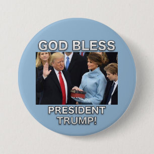 Gott segnen Präsidenten Trump Button