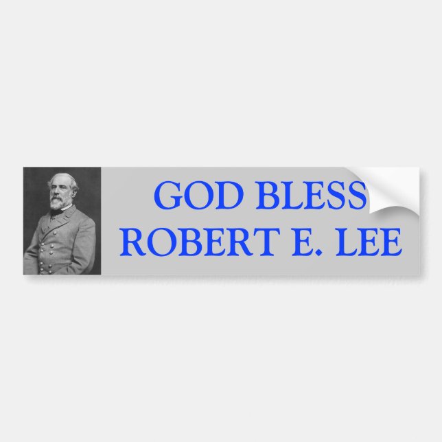 Gott segnen Robert E Lee Autoaufkleber (Vorne)